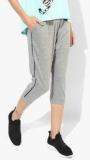 West Vogue By Zivame Grey Solid Capri Women