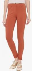 Westwood Rust Solid Jeggings women