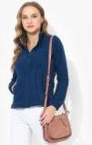 Wildcraft Blue Solid Sweat Jacket Women