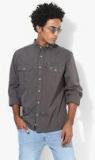 Wildcraft Grey Solid Regular Fit Casual Shirt men