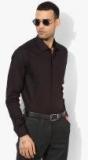 Wills Lifestyle Black Printed Slim Fit Formal Shirt Men