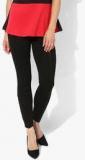 Wills Lifestyle Black Solid Leggings women