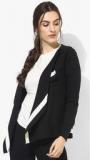 Wills Lifestyle Black Solid Shrug women