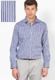 Wills Lifestyle Blue Formal Shirt Men