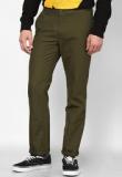 Wills Lifestyle Green Chinos Men