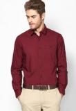 Wills Lifestyle Maroon Formal Shirt Men