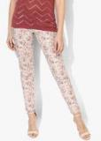 Wills Lifestyle Multicoloured Printed Slim Fit Chinos Women