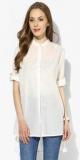 Wills Lifestyle Off White Solid Tunic women