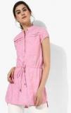 Wills Lifestyle Pink Solid Tunic women