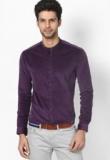 Wills Lifestyle Purple Casual Shirt Men