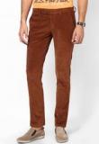 Wills Lifestyle Rust Solid Trouser Men