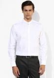 Wills Lifestyle White Slim Fit Formal Shirt Men