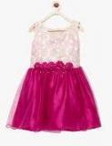 Winakki Magenta Embellished Party Dress girls