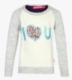 Wingsfield Grey Colourblocked Sweater Girls