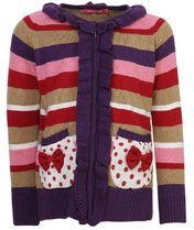 Wingsfield Kids Multi Color Sweater Girls