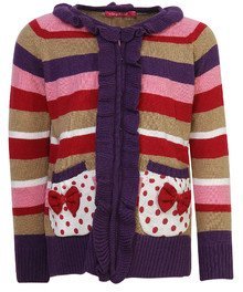 Wingsfield Kids Multi Color Sweater girls