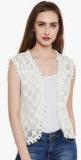 Wisstler Off White Solid Shrug women