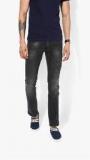 Wrangler Black Low Rise Slim Fit Jeans Men