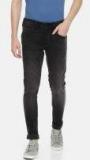 Wrangler Black Slim Fit Low Rise Clean Look Jeans Men