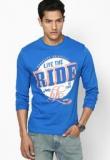 Wrangler Blue Crew Neck T Shirt Men