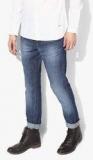 Wrangler Blue Mid Rise Regular Fit Jeans Men