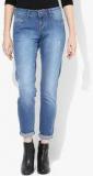 Wrangler Blue Mid Rise Skinny Jeans Women