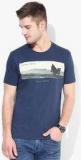 Wrangler Blue Printed Round Neck T Shirt men