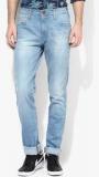 Wrangler Blue Washed Mid Rise Regular Fit Jeans Men