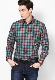 Wrangler Burgandy Casual Shirt Men