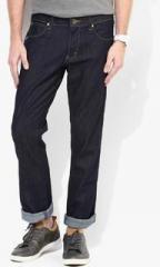 Wrangler Navy Blue Mid Rise Regular Fit Jeans men