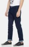 Wrangler Navy Blue Slim Fit Low Rise Clean Look Jeans Men