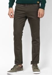 Wrangler Olive Casual Trouser Men