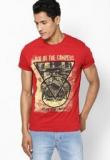 Wrangler Red Crew Neck T Shirt Men