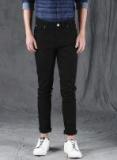 Wrogn Black Mid Rise Slim Fit Jeans Men