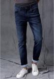 Wrogn Blue Washed Slim Fit Jeans Men