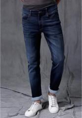 Wrogn Blue Washed Slim Fit Jeans men