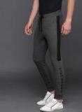 Wrogn Charcoal Straight Fit Track Pant Men