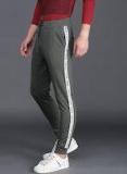 Wrogn Green Slim Fit Track Pant Men