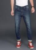 WROGN Men Blue Slim Fit Mid Rise Clean Look Stretchable Jeans