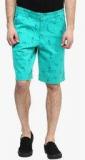 Wym Green Printed Shorts Men