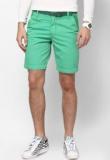 Wym Solid Green Shorts Men