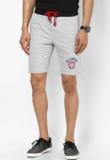 Wym Solid Grey Melange Shorts Men