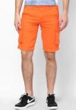 Wym Solid Orange Shorts Men