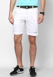 Wym Solid White Shorts Men