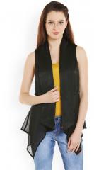 109f Black Solid Shrug women