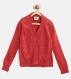 612 Ivy League Girls Red Sequinned Cardigan