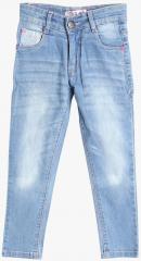 612 League Blue Regular Fit Mid Rise Clean Look Jeans girls