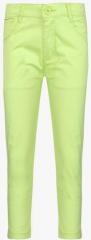 612 League Green Solid Trousers girls