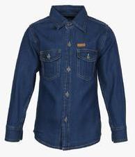 612 League Navy Blue Casual Shirt boys