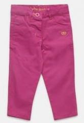 612 League Pink Solid Trouser girls